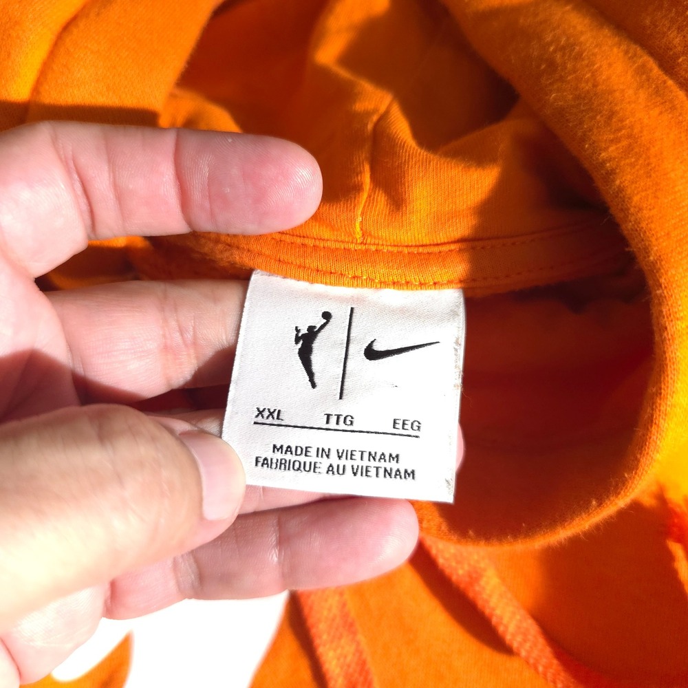 Nike WNBA Hoodie Mens XXL Orange Graphic Pullover Fleece DR9596-820 Long Sleeve - Picture 6 of 9